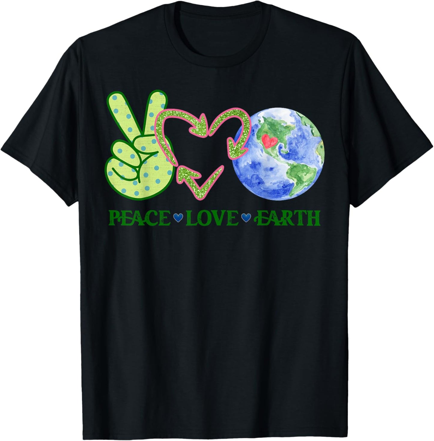 Earth Day Shirt Teacher Environment Day Recycle Earth Day T-Shirt - T-Shirt | Black