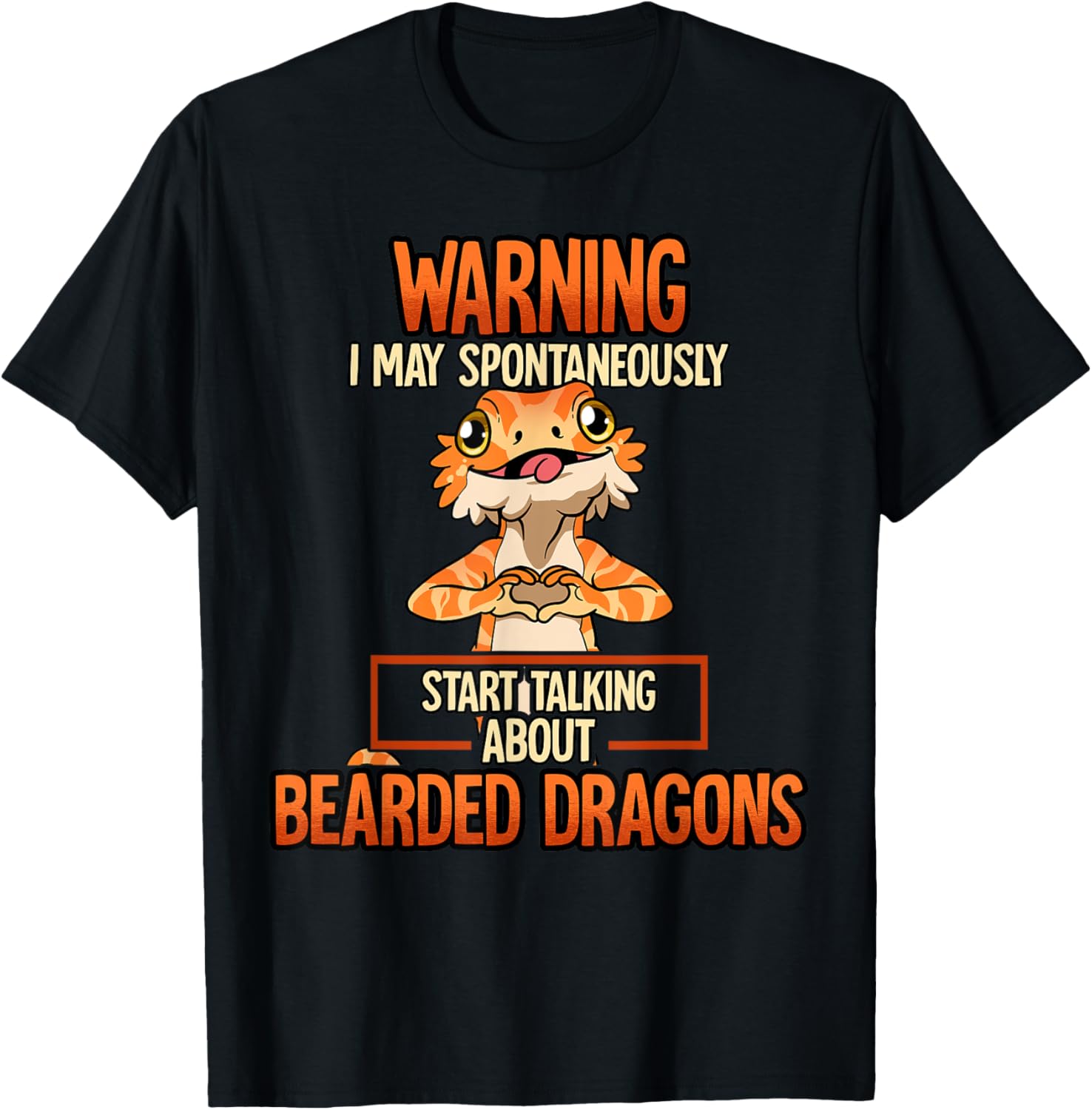 Bearded Dragon T-Shirt - T-Shirt | Black