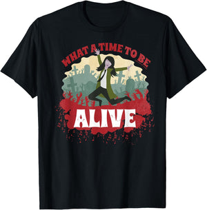 Anna and the Apocalypse What A Time To Be Alive T-Shirt - T-Shirt | Black
