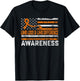 Limb Loss and Limb Difference Awareness Month USA Flag T-Shirt - T-Shirt | Black