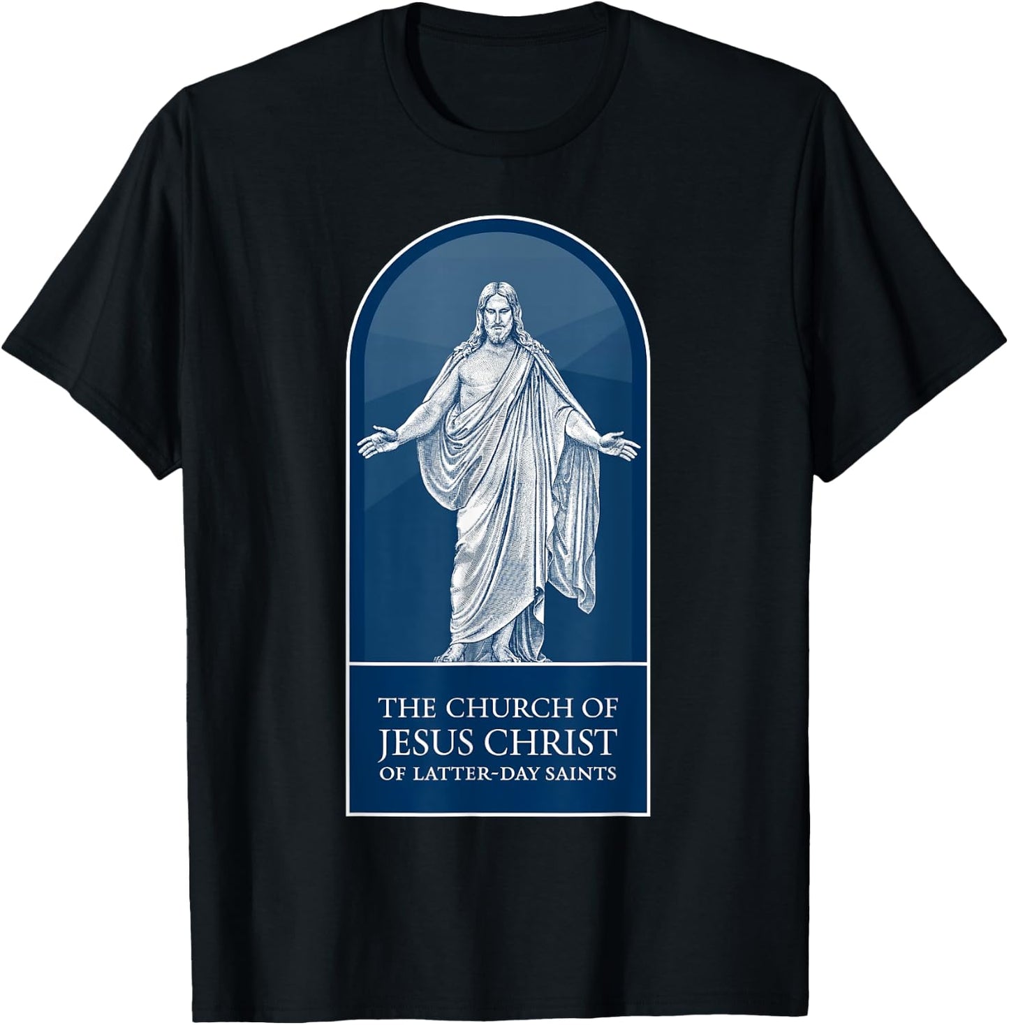 Mormon LDS Church of Jesus Christ of Latter-day Saints, Blue T-Shirt - T-Shirt | Black
