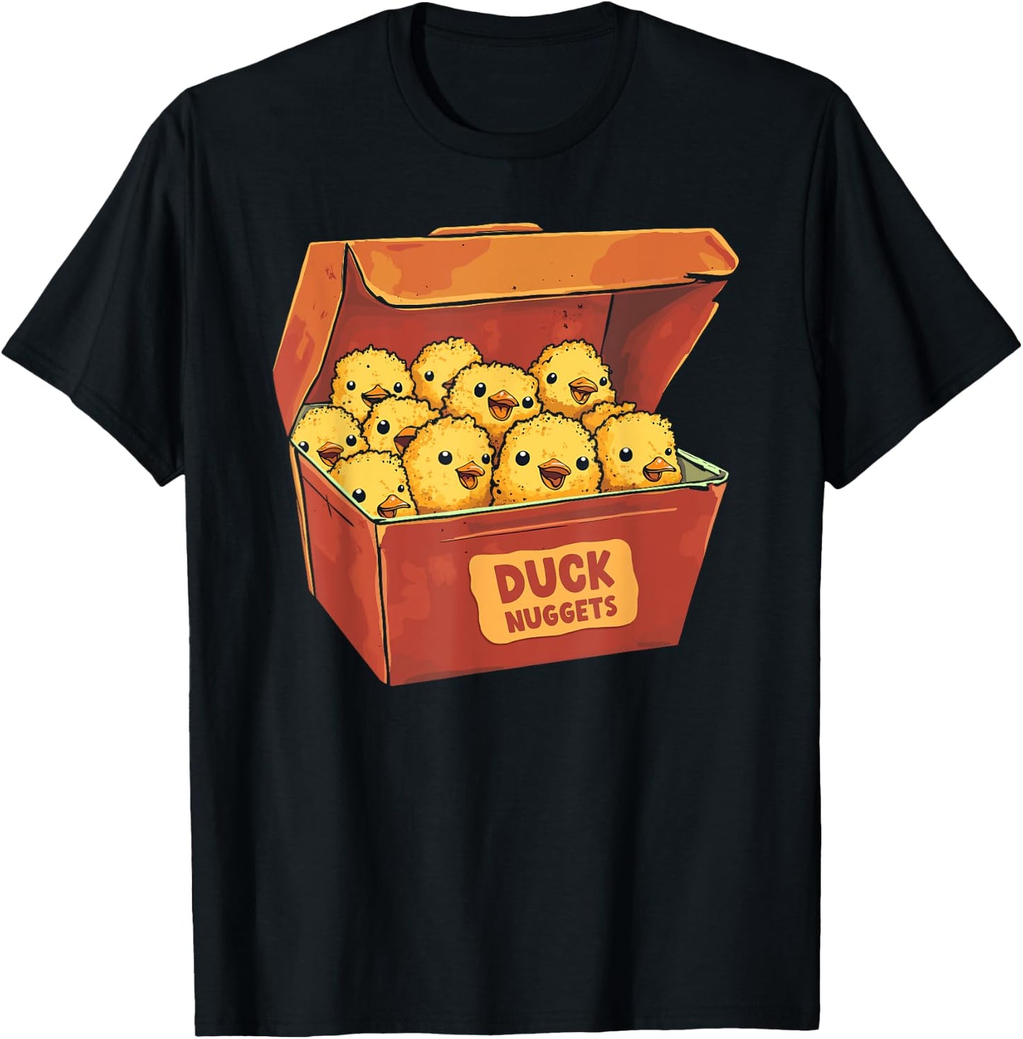 Duck Nuggets Foodie Women Duck Chicken Nugget Kids T-Shirt - T-Shirt | Black