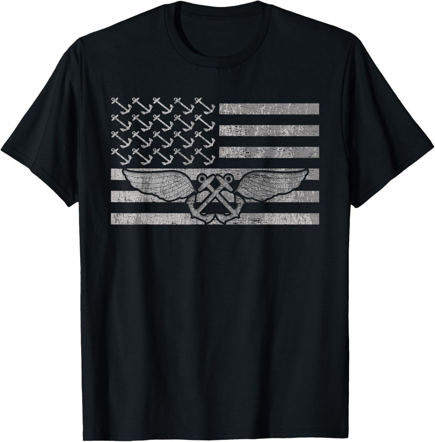 Boatswain Aviation US Military T-Shirt - T-Shirt | Black