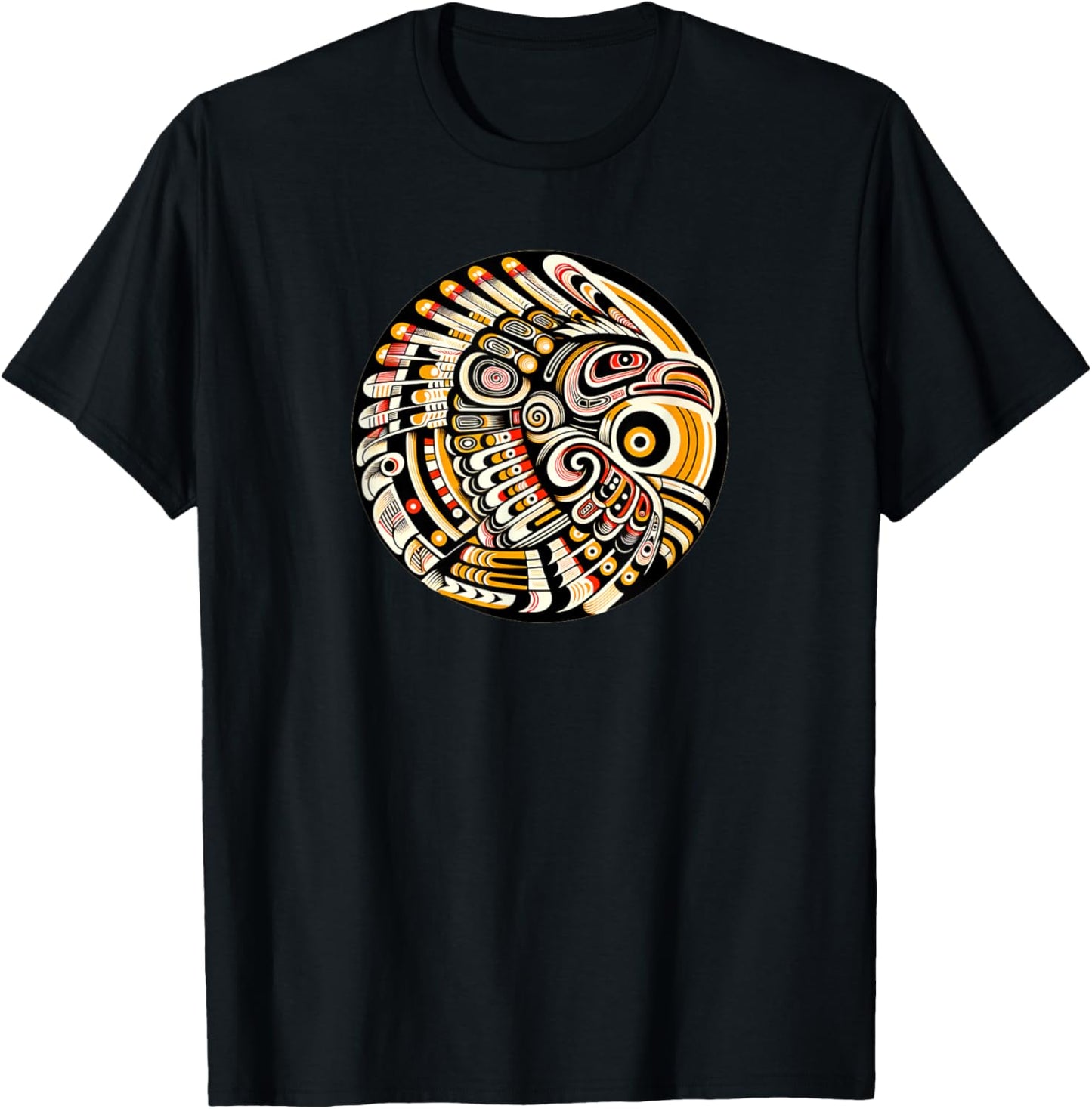 Thunderbird Native American Tribal Art T-Shirt - T-Shirt | Black