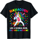 Mamacorn Mom Unicorn Mother Unicorn Women's Gift T-Shirt - T-Shirt | Black