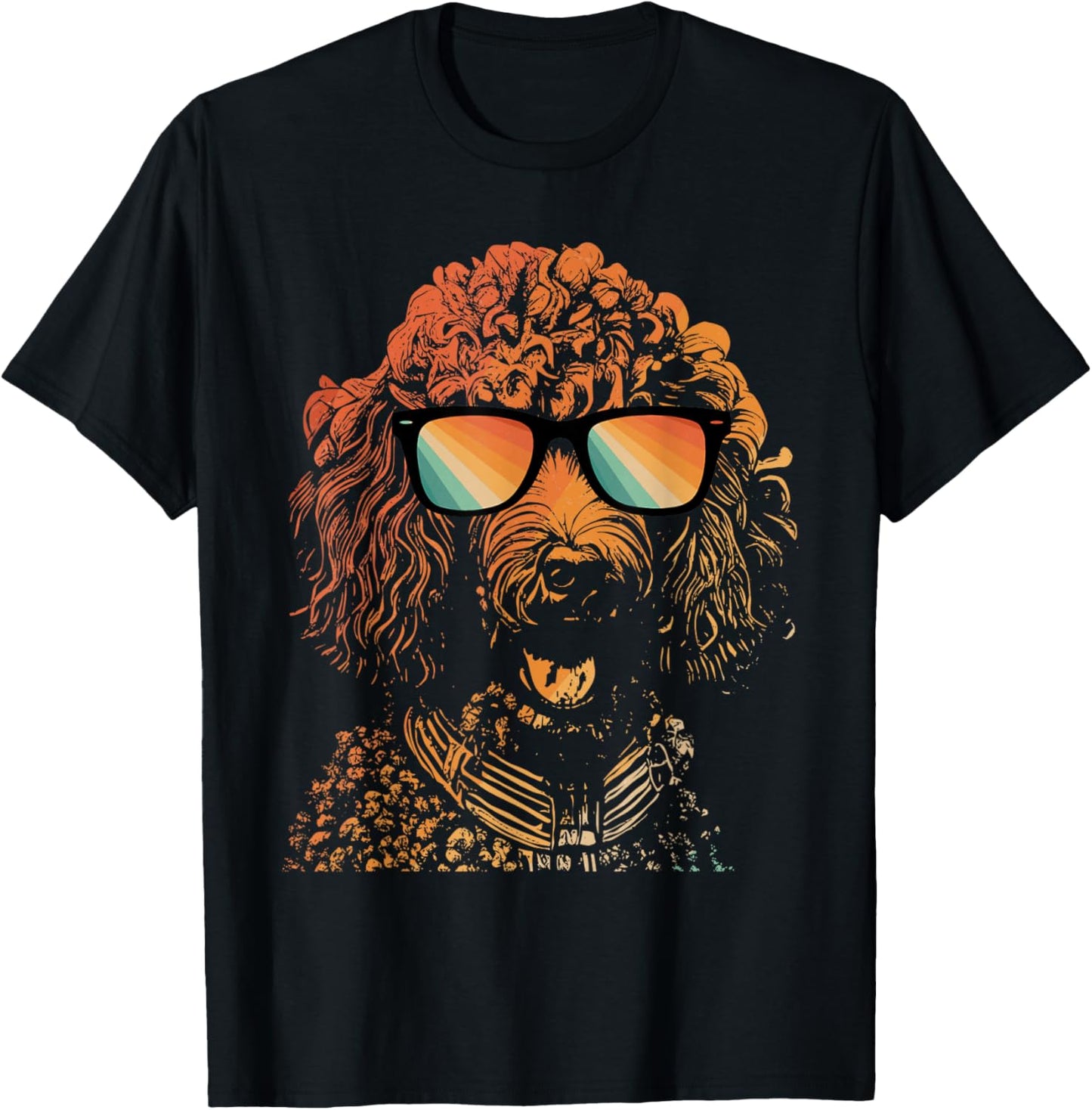 Groovy Poodle - Dog Owner Pet Breeder Canine Puppy Lover T-Shirt - T-Shirt | Black