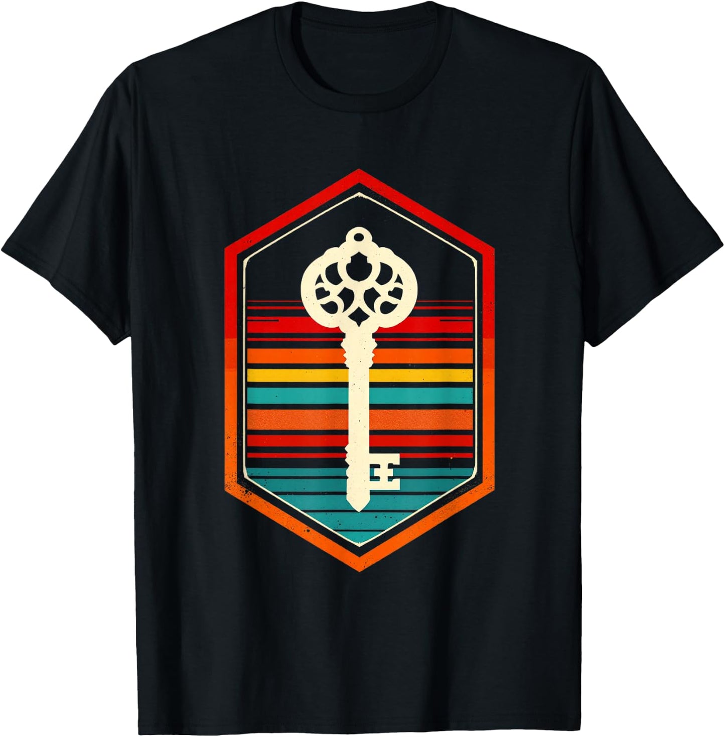 Vintage Key T-Shirt - T-Shirt | Black