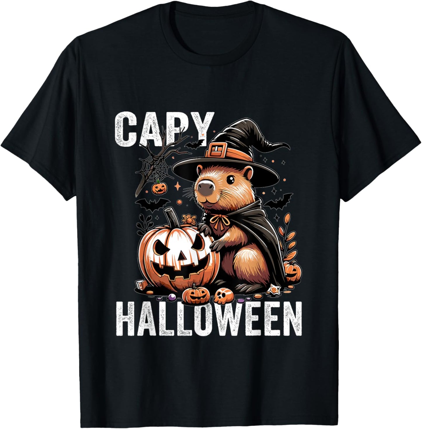 Capy Halloween Capybara Costume T-Shirt - T-Shirt | Black