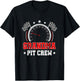 Grandma Pit Crew Race Car Birthday Party Racing Family T-Shirt - T-Shirt | Black