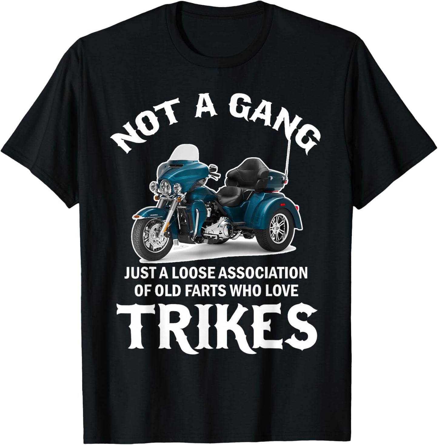 Motorcycle Trike Trikers No Gear Tricycle T-Shirt - T-Shirt | Black