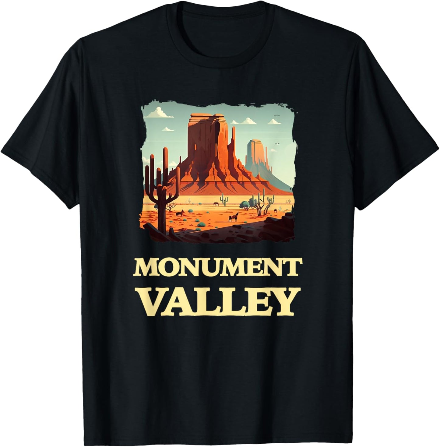 Monument Valley Utah T-Shirt - T-Shirt | Black