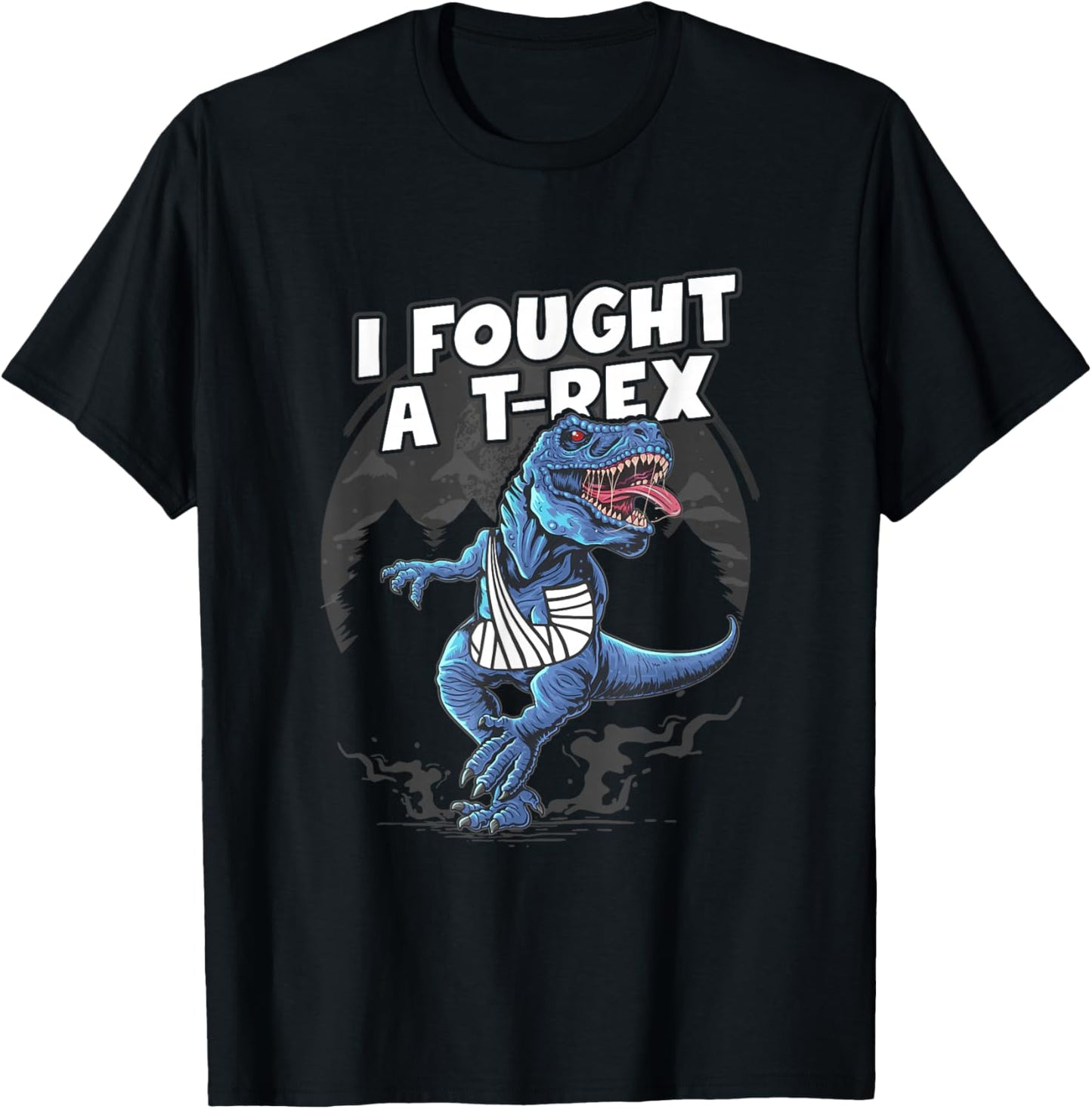 Broken Arm Recovery Boys Dinosaur I Fought A T-Rex Injury T-Shirt - T-Shirt | Black