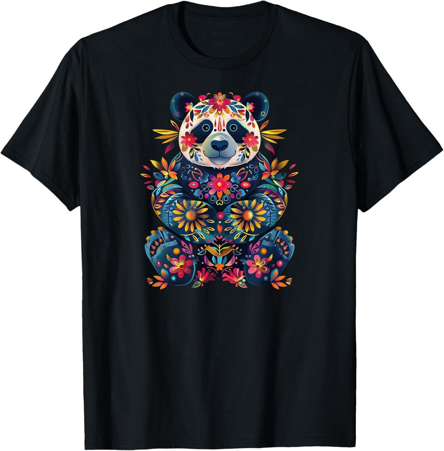 Giant Panda Bear Cute T-Shirt - T-Shirt | Black