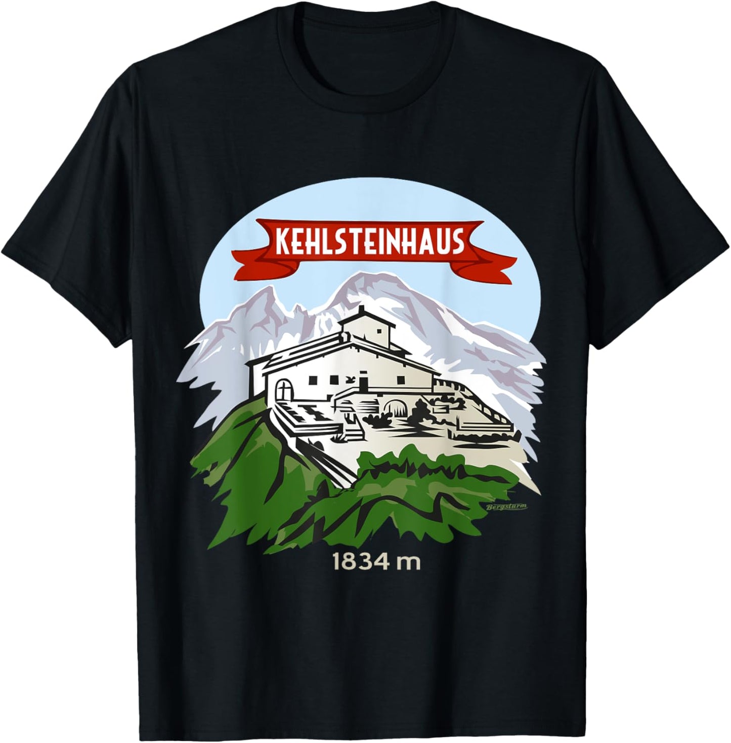 Eagles Nest Throatstone House Kehlstein Berg Bayern T-Shirt - T-Shirt | Black