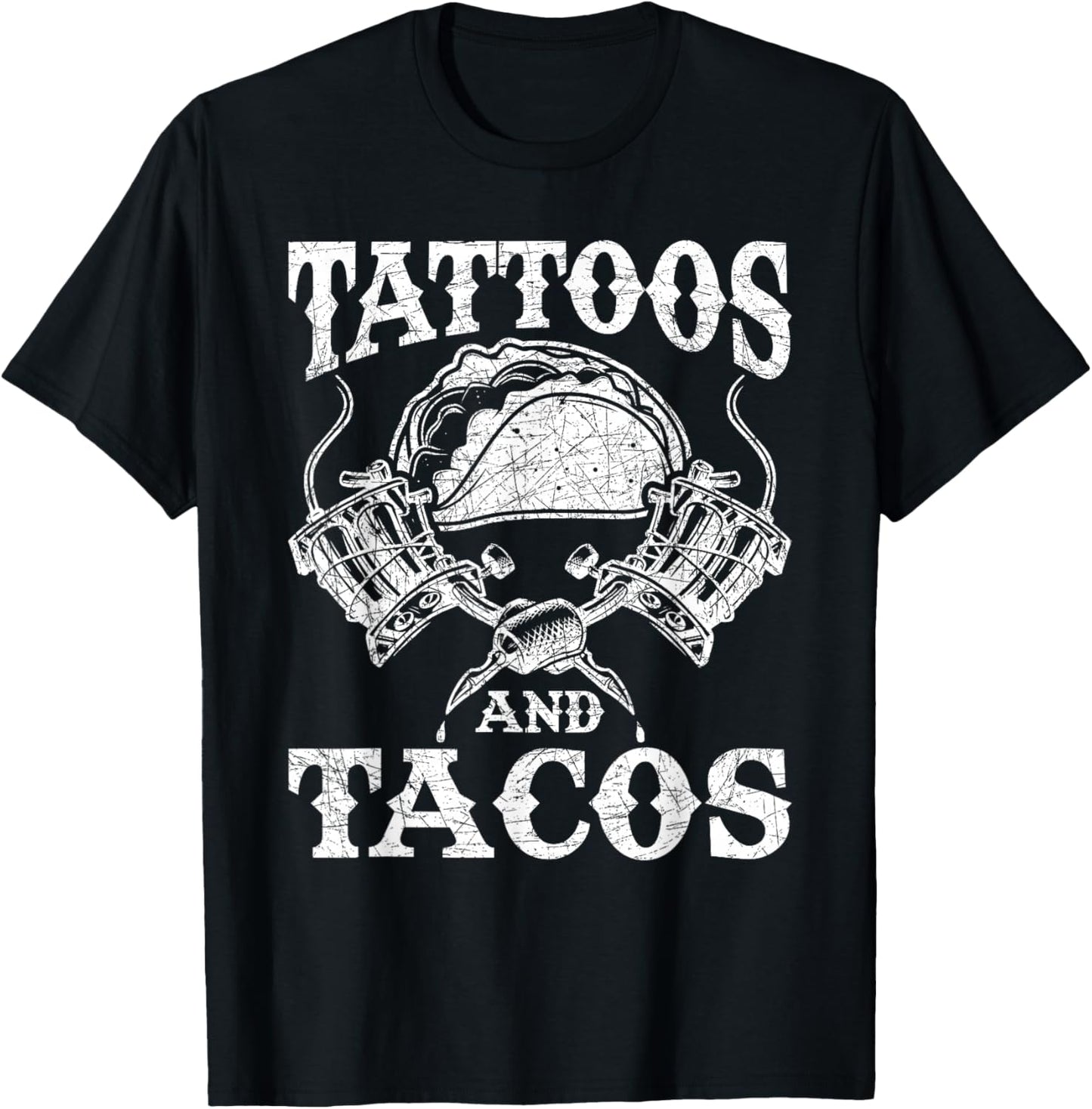 Mexican Food Tacos Mexico Tattoo Artist Tattoo T-Shirt - T-Shirt | Black