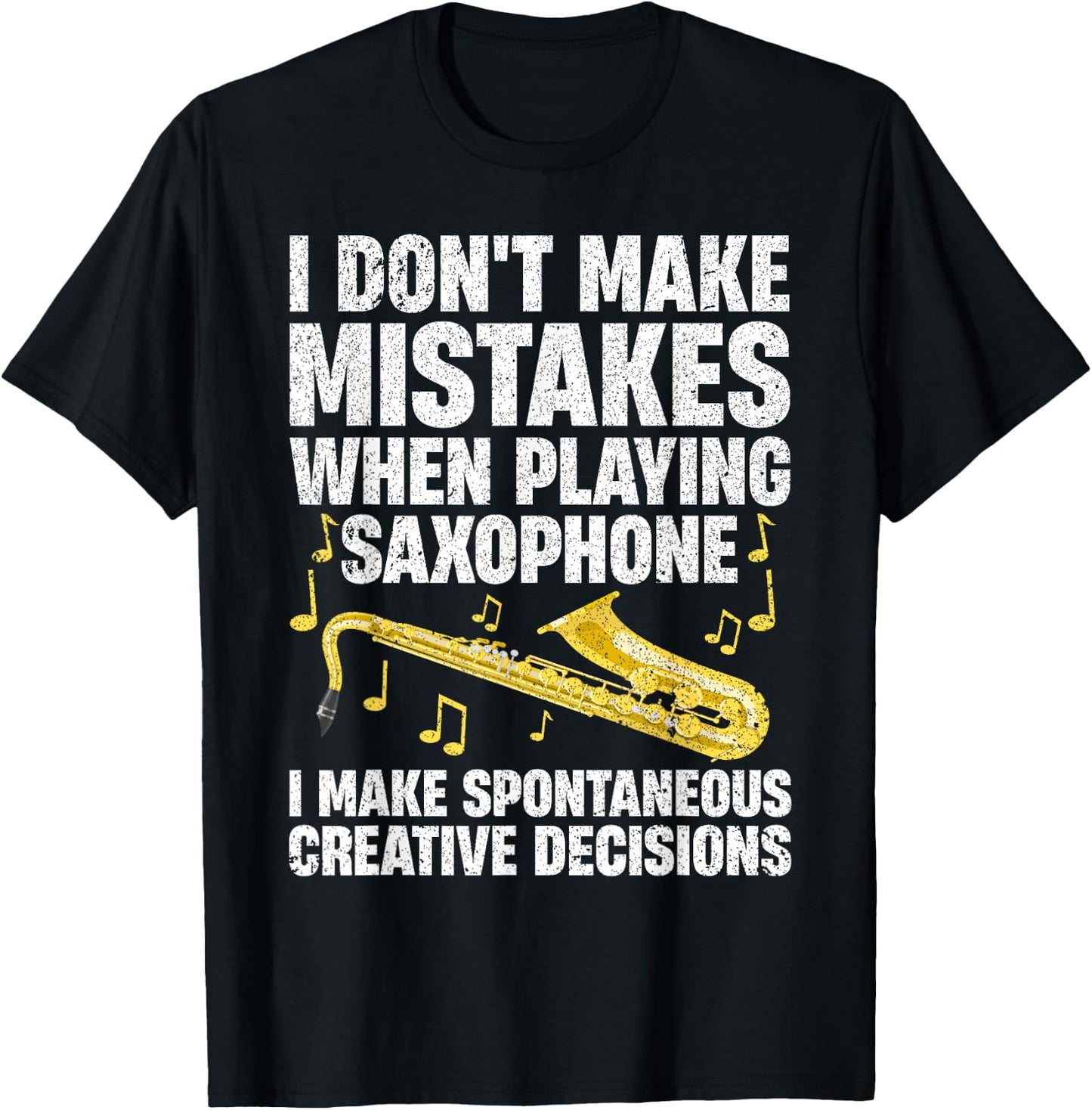 Funny Saxophone Women Marching Band Player Musician Small T-Shirt - T-Shirt | Black