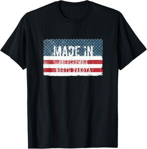Made in Abercrombie, North Dakota T-Shirt - T-Shirt | Black