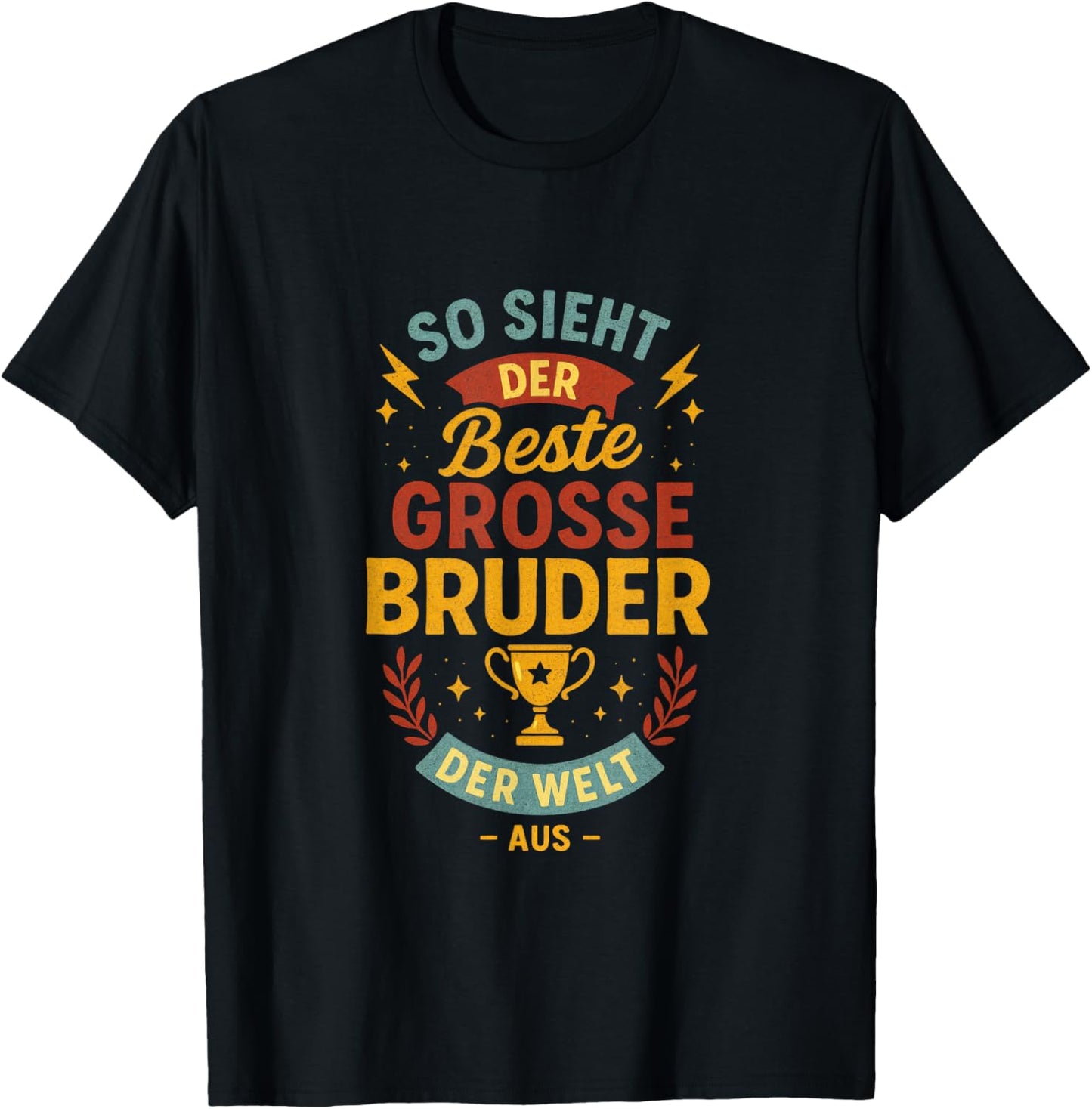 So Sieht Der Beste Grosse Bruder Der Welt T-Shirt - T-Shirt | Black