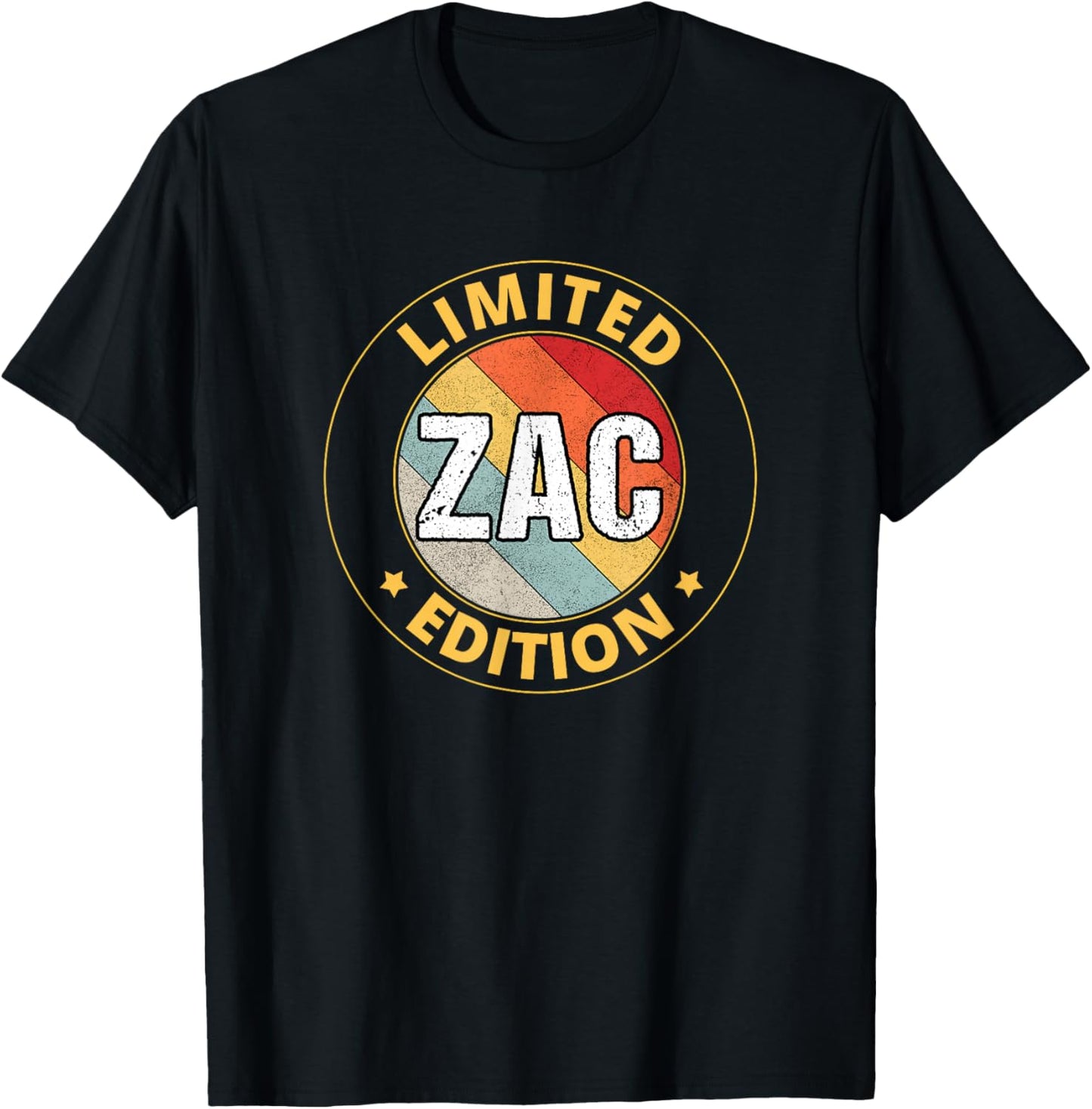Zac Name T-Shirt - T-Shirt | Black