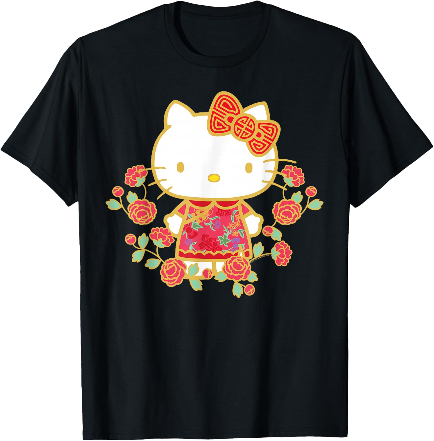 Hello Kitty Happy Lunar New Year Shirt T-Shirt - T-Shirt | Black