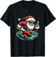Santa Sprinter Track and Field Runner Funny Sports Christmas T-Shirt - T-Shirt | Black