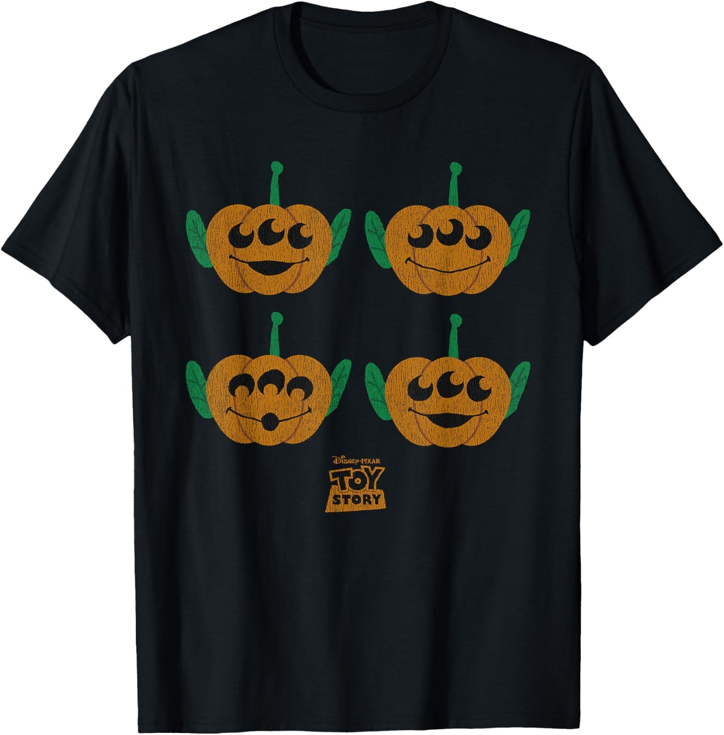 Disney PIXAR Toy Story Alien Pumpkins T-Shirt - T-Shirt | Black