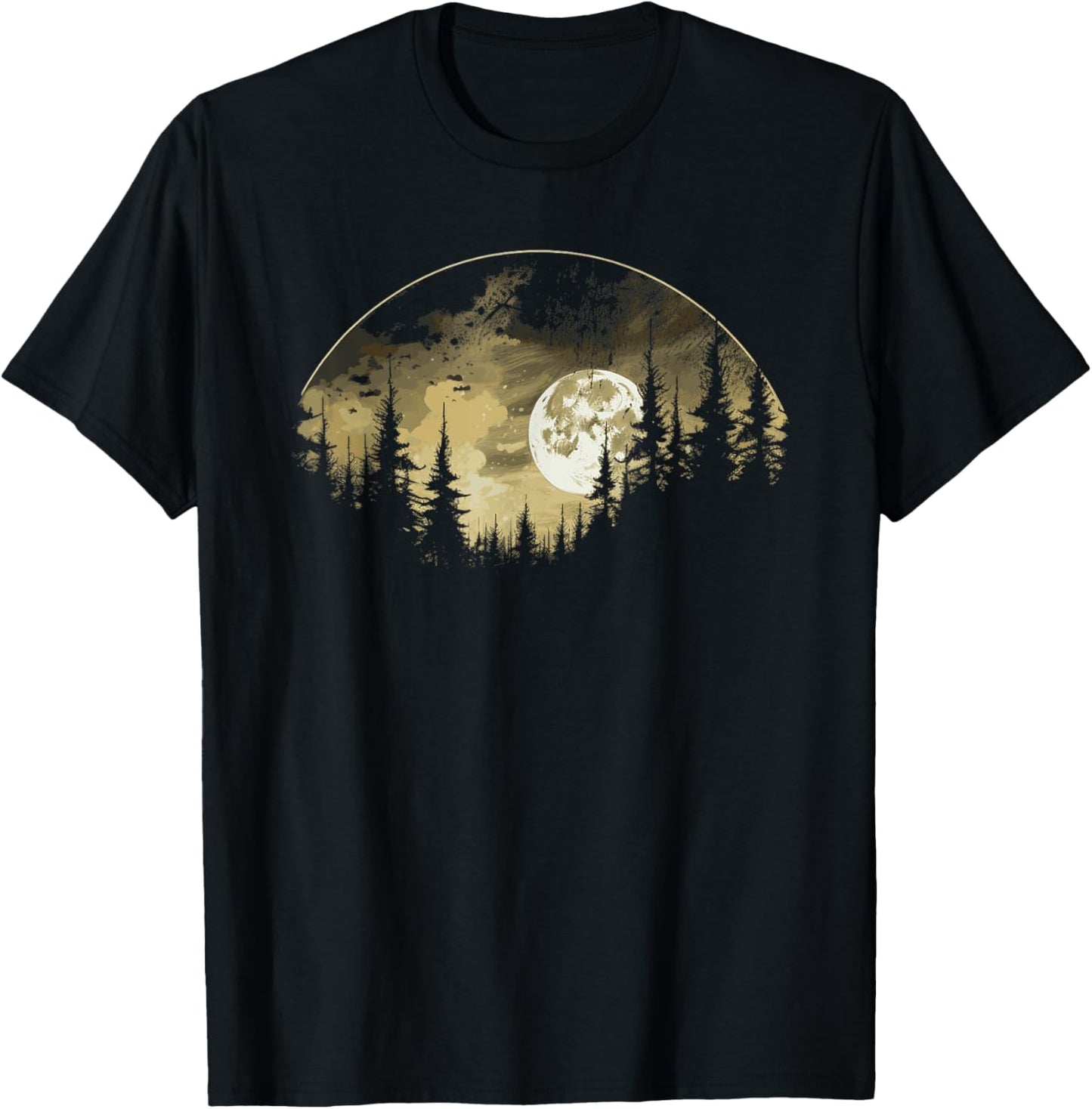 Forest trees nature T-Shirt - T-Shirt | Black