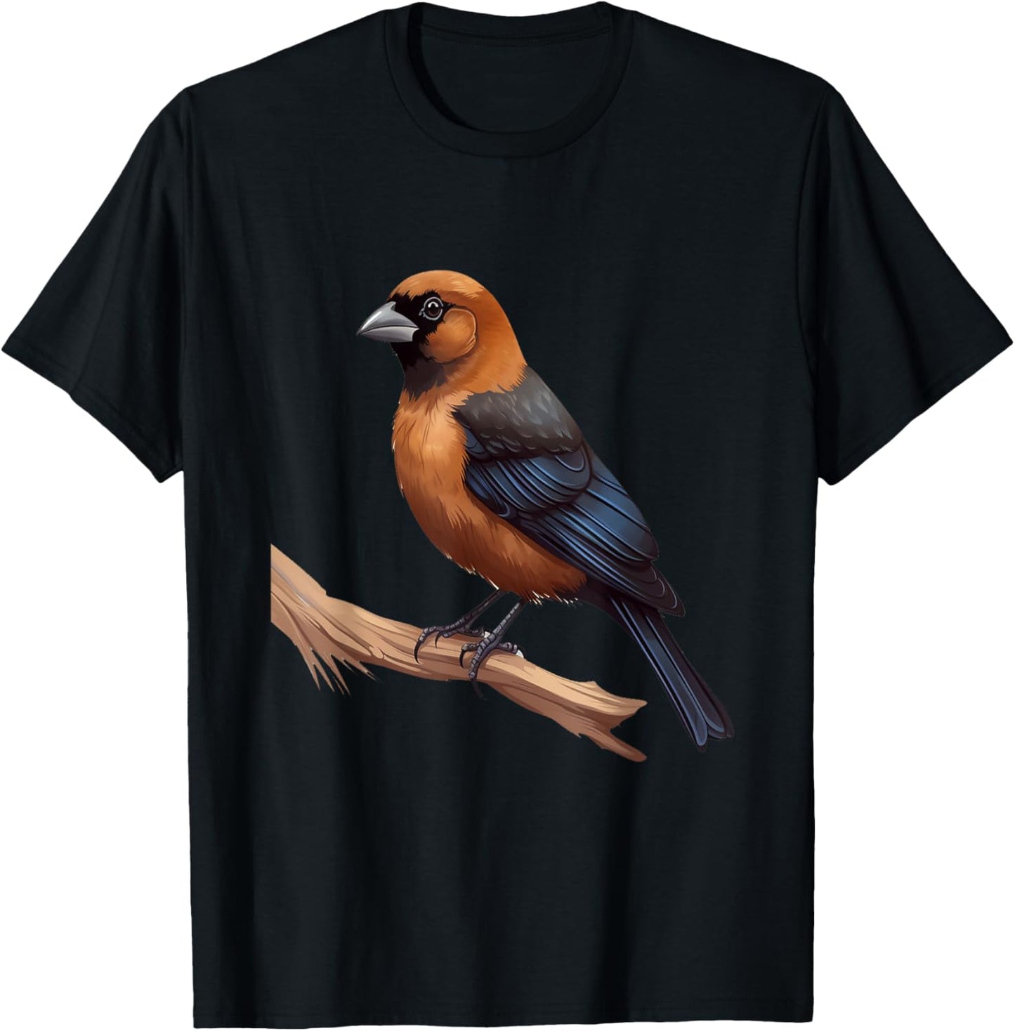 Brown headed cowbird lover illustration T-Shirt - T-Shirt | Black