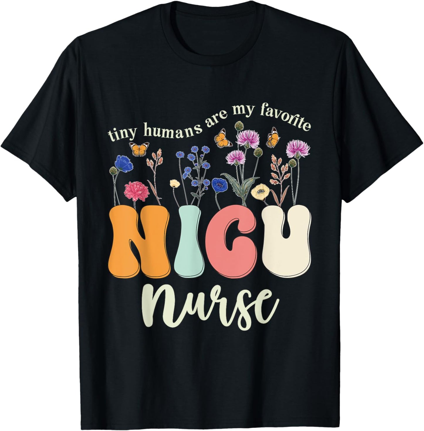 Nicu Nurse Funny Neonatal Intensive Care Unit Nurse Cute T-Shirt - T-Shirt | Black