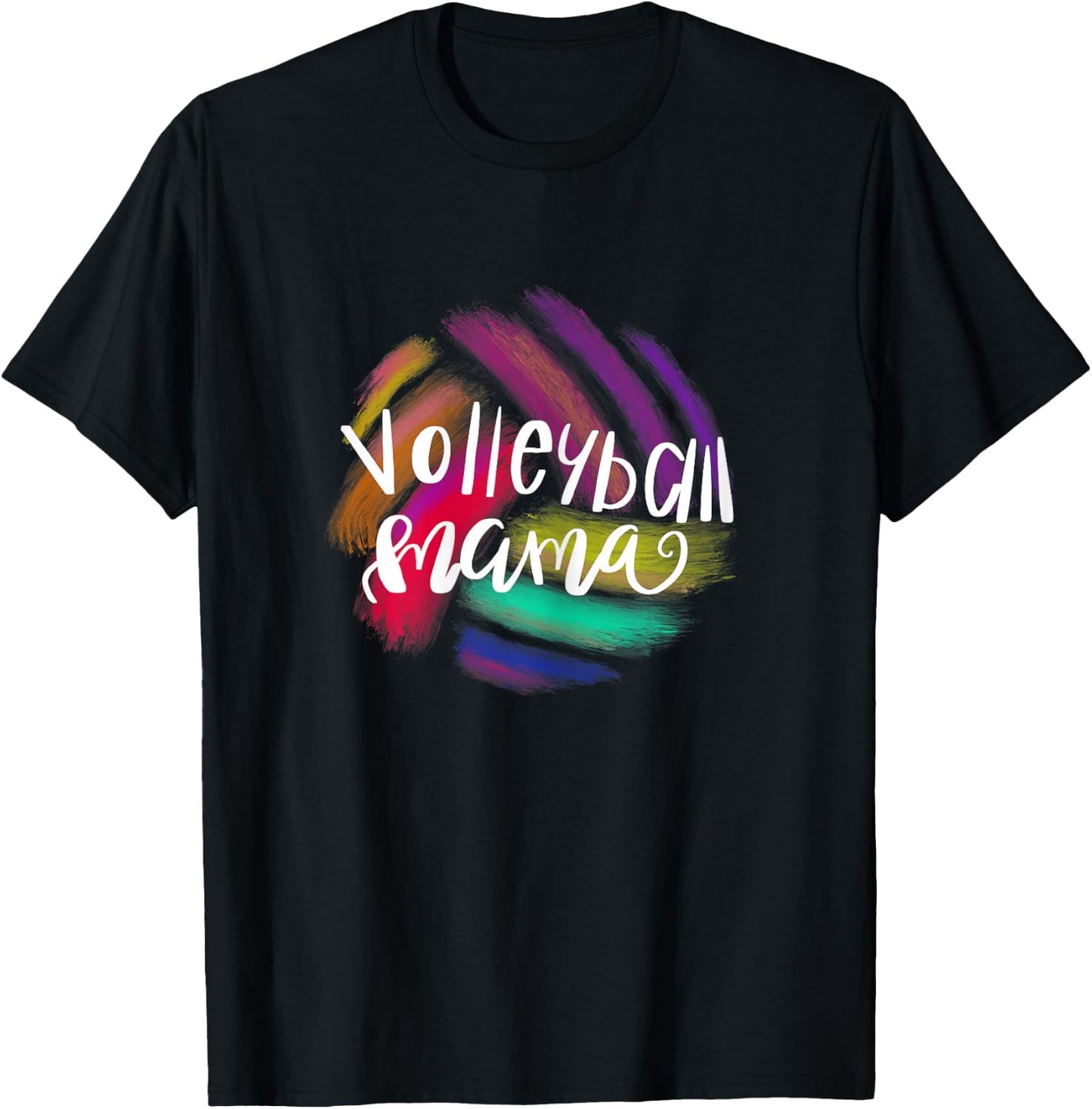 Volleyball Mama Female Sporty Mother Gift Volleyball Mom T-Shirt - T-Shirt | Black