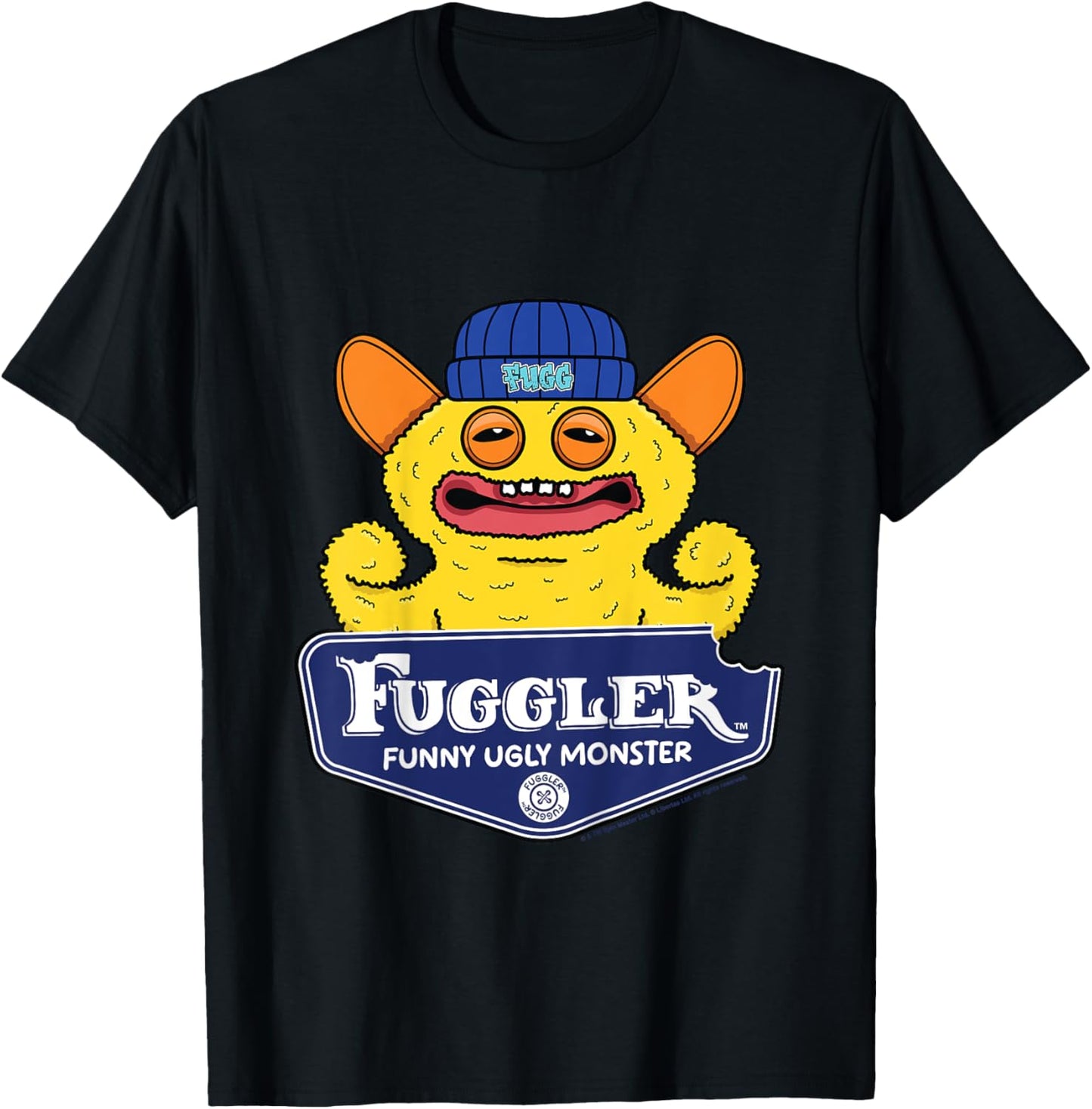 Kids Fuggler Grin Grin Funny Ugly Monsters Kids T-Shirt - T-Shirt | Black