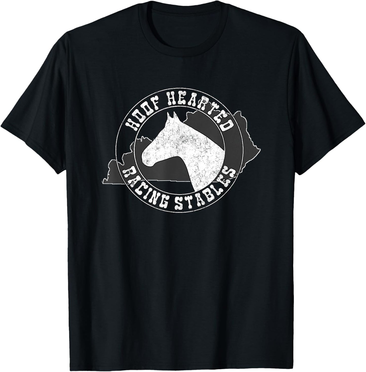 Joke Who Farted Hoof Hearted Horse Racing Track Betting T-Shirt - T-Shirt | Black