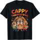 Cappy Thanksgiving Funny Capybara Animal Holiday T-Shirt - T-Shirt | Black