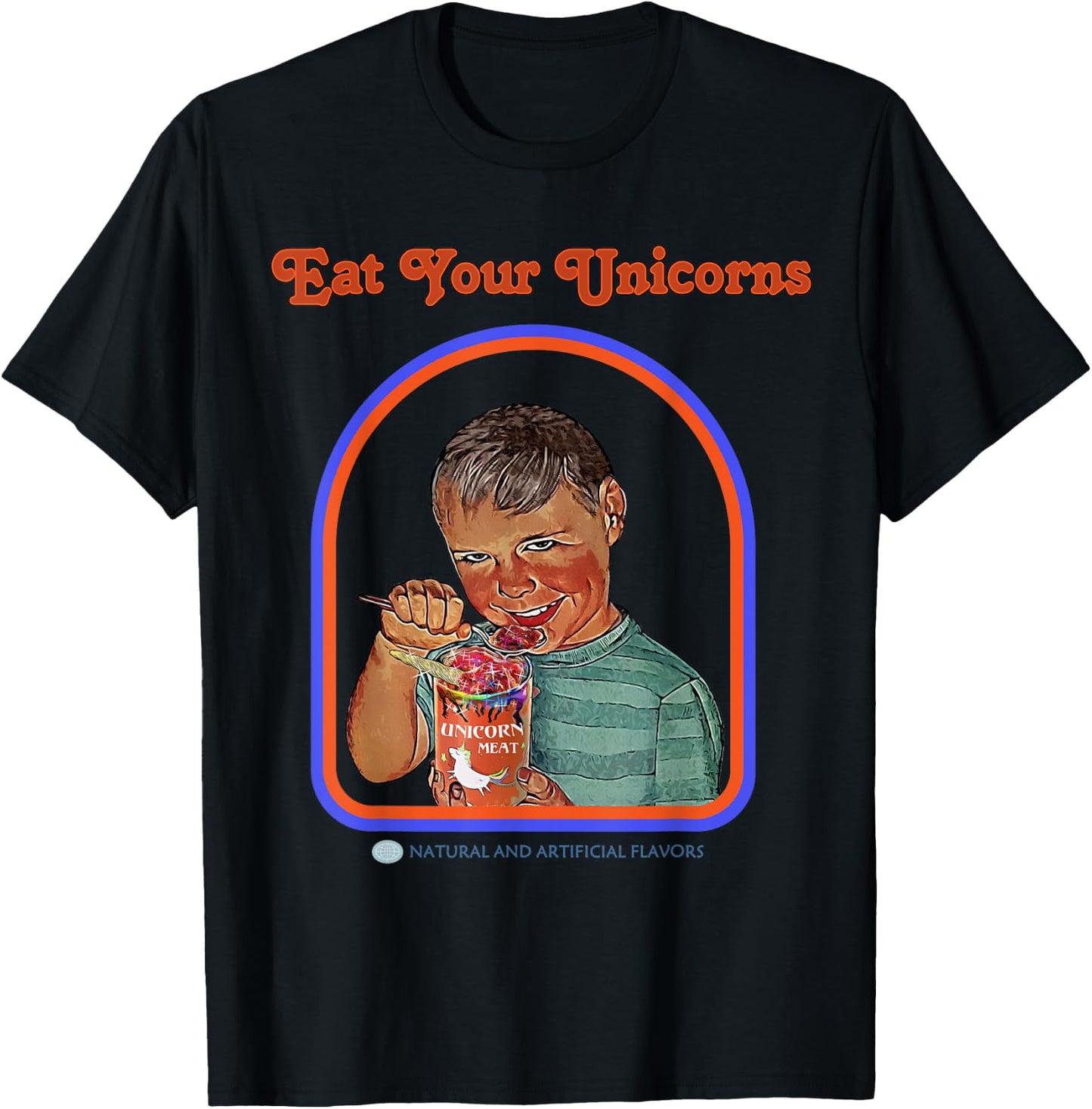 Eat Your Unicorn Meat T-Shirt - T-Shirt | Black