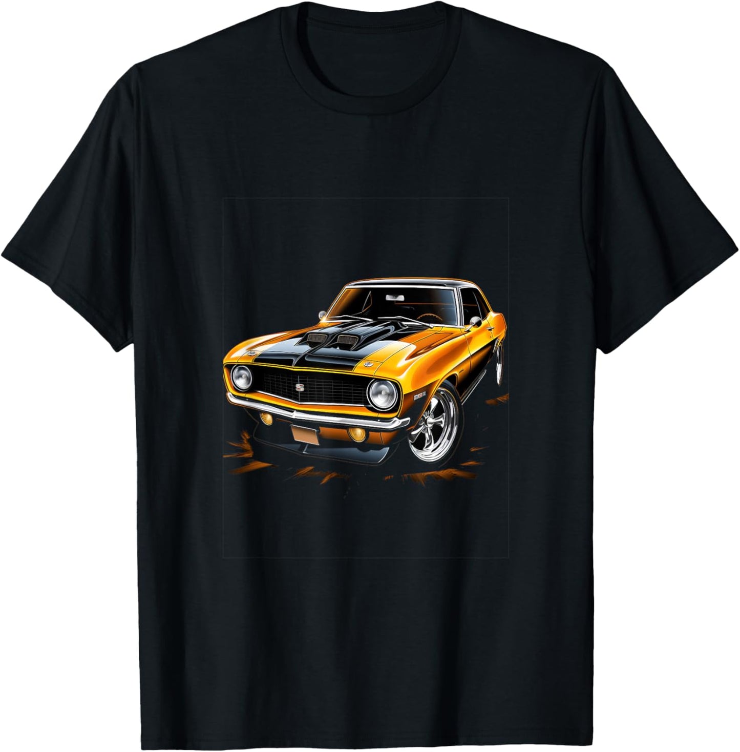 Muscle Car Classic Car Racing T-Shirt - T-Shirt | Black
