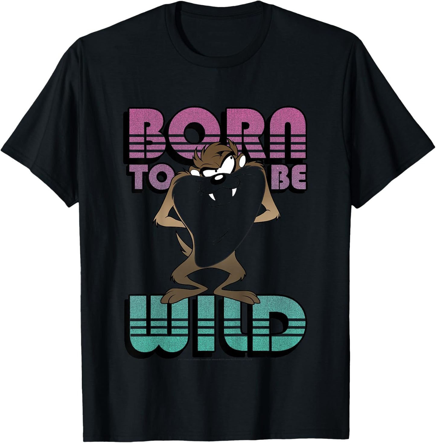 Kids Looney Tunes Taz Born To Be Wild T-Shirt - T-Shirt | Black
