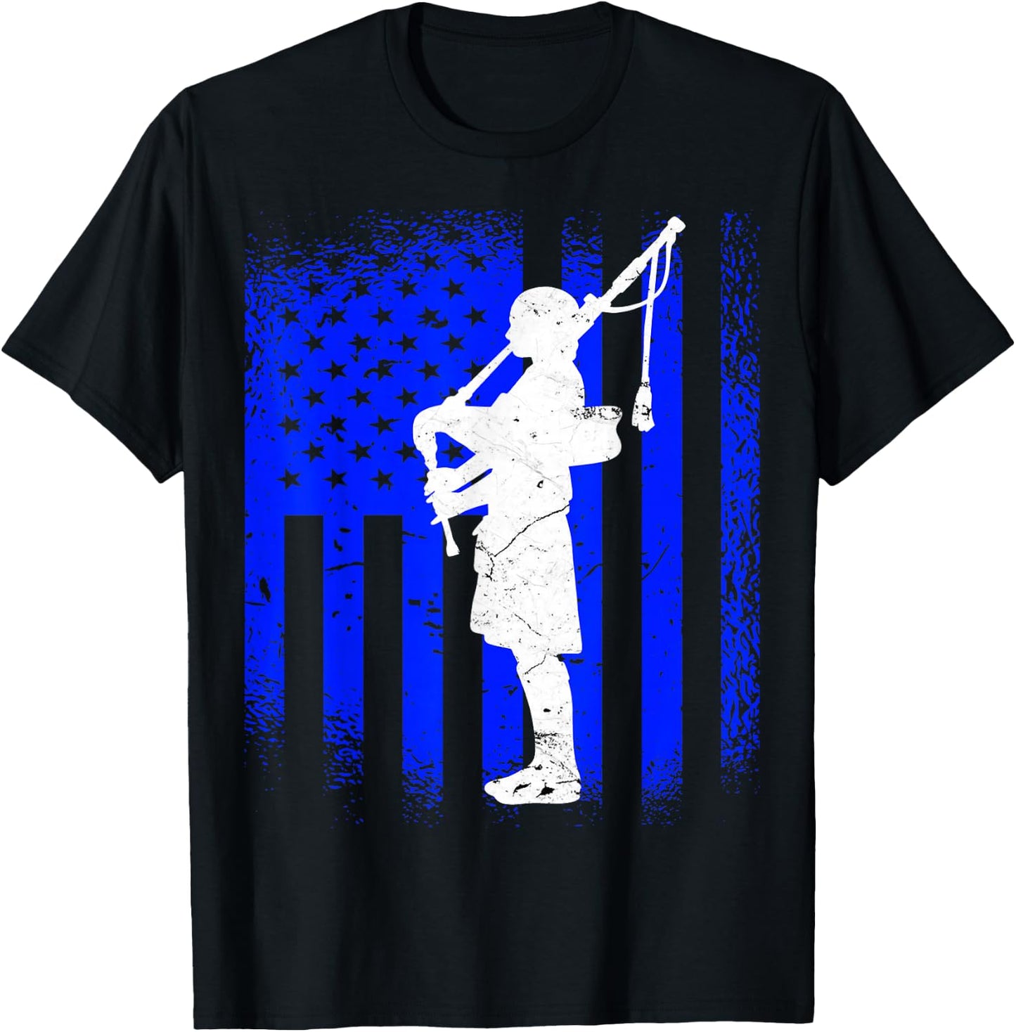 Bagpipe Bagpiping Kilt Scottish Bagpipe T-Shirt - T-Shirt | Black