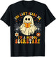 You Can't Scare Me I'm A School Secretary Halloween Candy T-Shirt - T-Shirt | Black