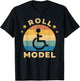 Funny Wheelchair Humor Retro Handicap Disability Roll Model T-Shirt - T-Shirt | Black