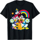 Mickey Mouse Minnie Mouse Donald Duck Daisy Duck Goofy Pluto T-Shirt - T-Shirt | Black