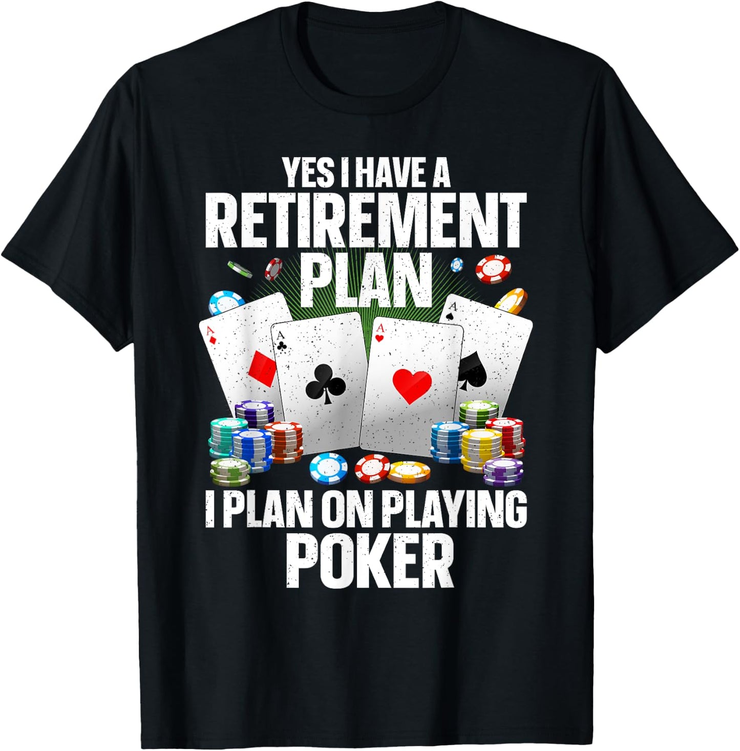 Funny Poker Design Women Poker Player Poker Lover T-Shirt - T-Shirt | Black