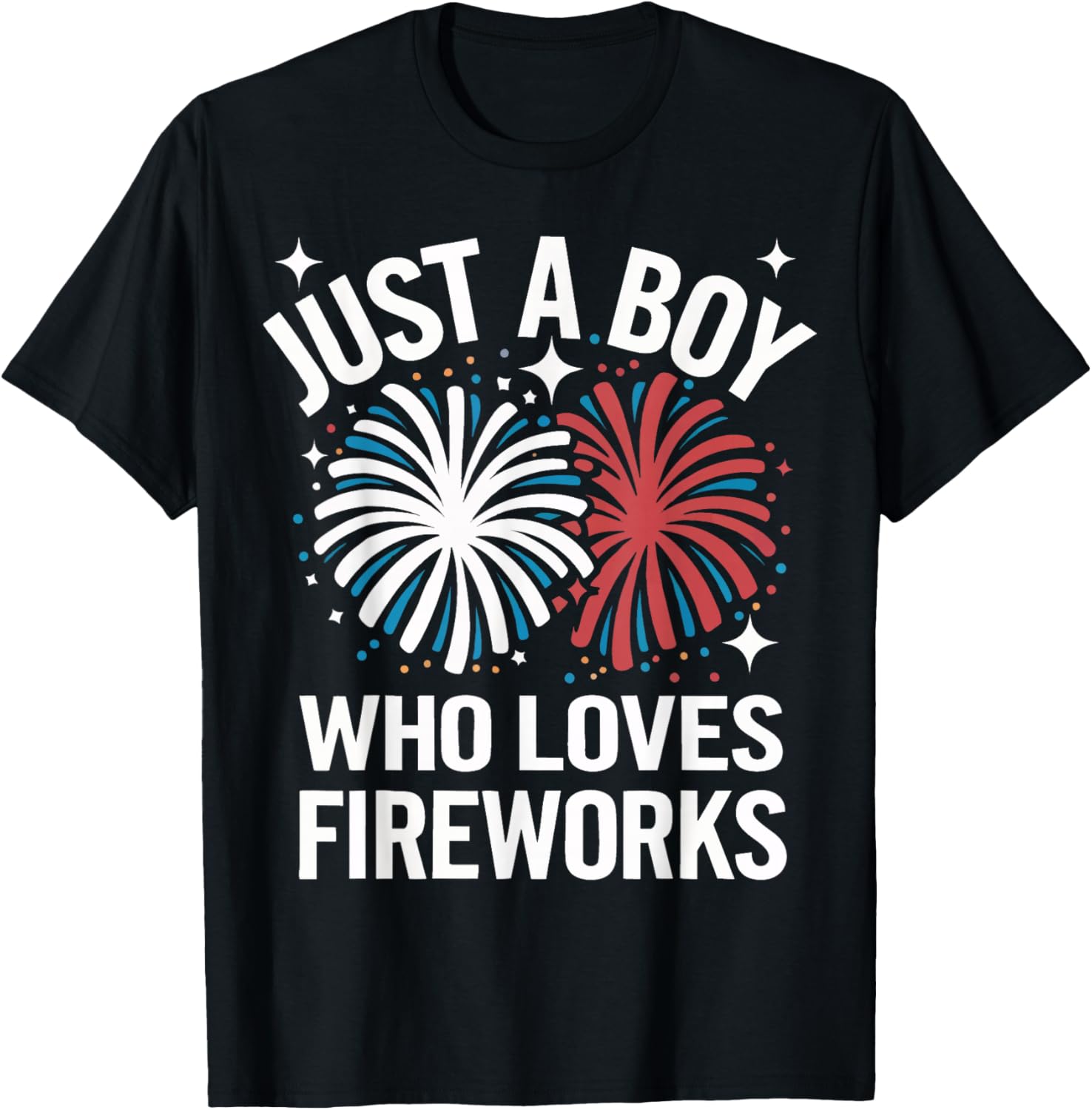 Fireworks Director Just A Boy Who Loves Fireworks T-Shirt - T-Shirt | Black