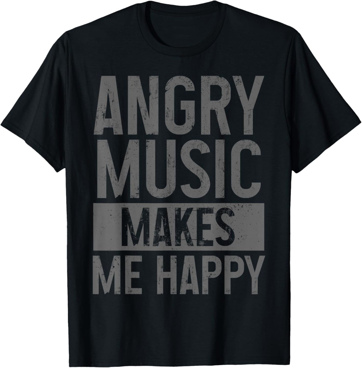 Angry Music Heavy Metal Death Metal Metalhead Metal Fan T-Shirt - T-Shirt | Black