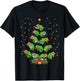 Chameleon Animal Lover Xmas Gift Chameleon Christmas Tree T-Shirt - T-Shirt | Black