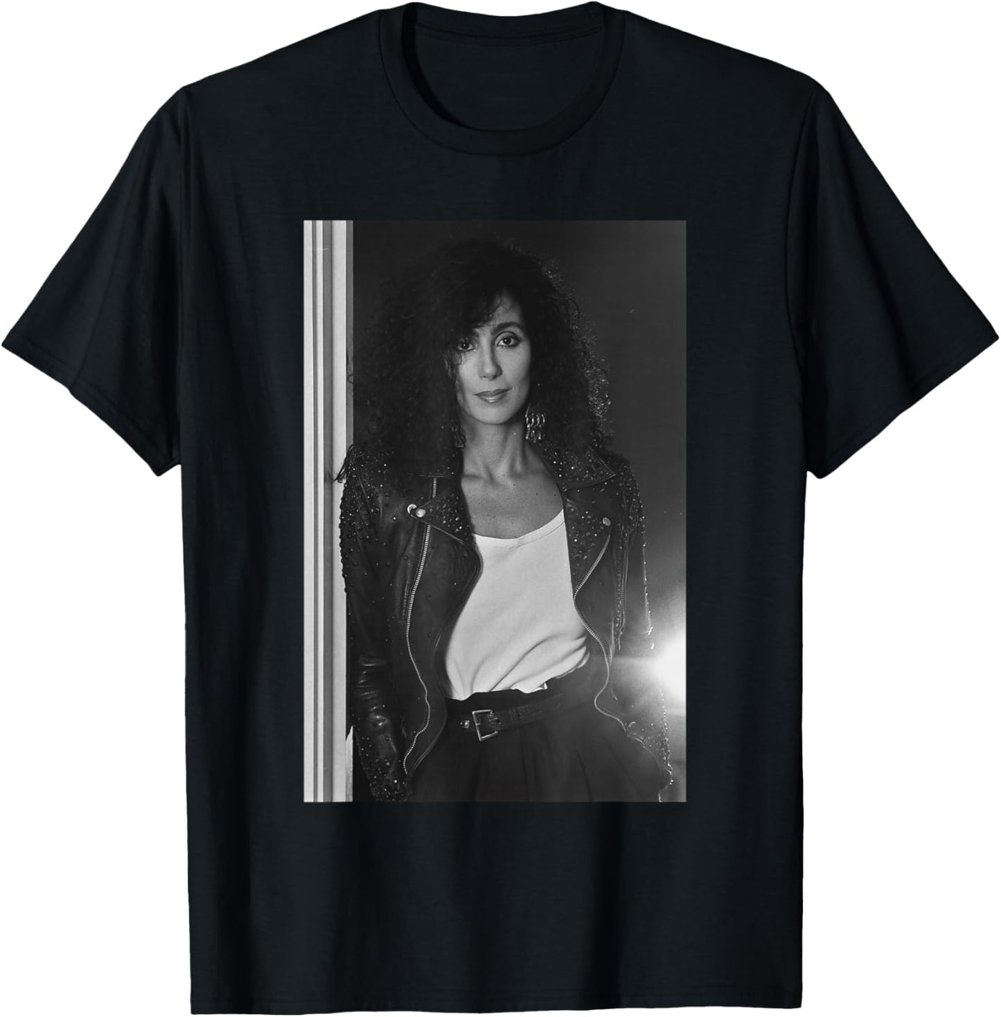 Cher Portrait 1987 I Found Someone Era Moonstruck T-Shirt - T-Shirt | Black