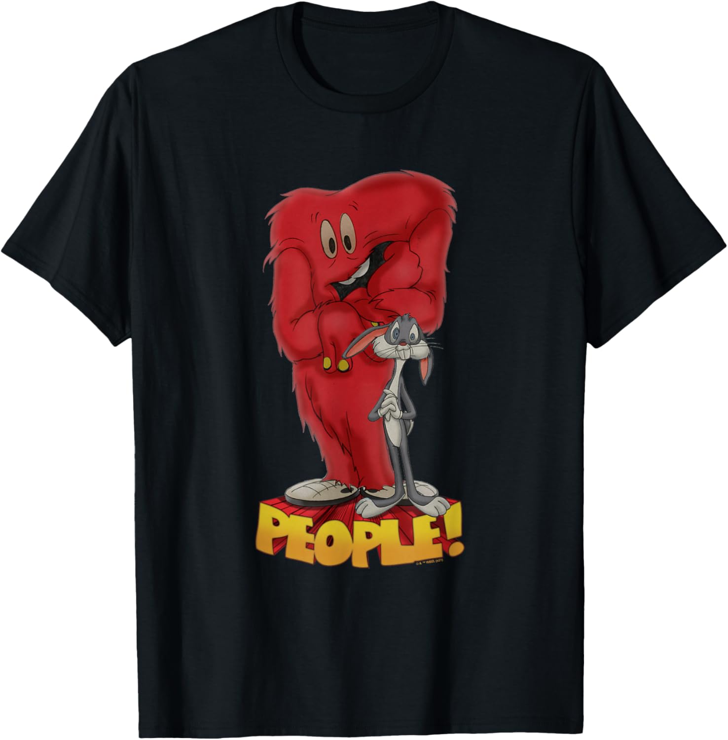 Looney Tunes Bugs Bunny Gossamer People T-Shirt - T-Shirt | Black