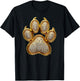 Dog Mom, Dog Dad, Gold Dog Paw, Great Bling Dog Lover Gift T-Shirt - T-Shirt | Black