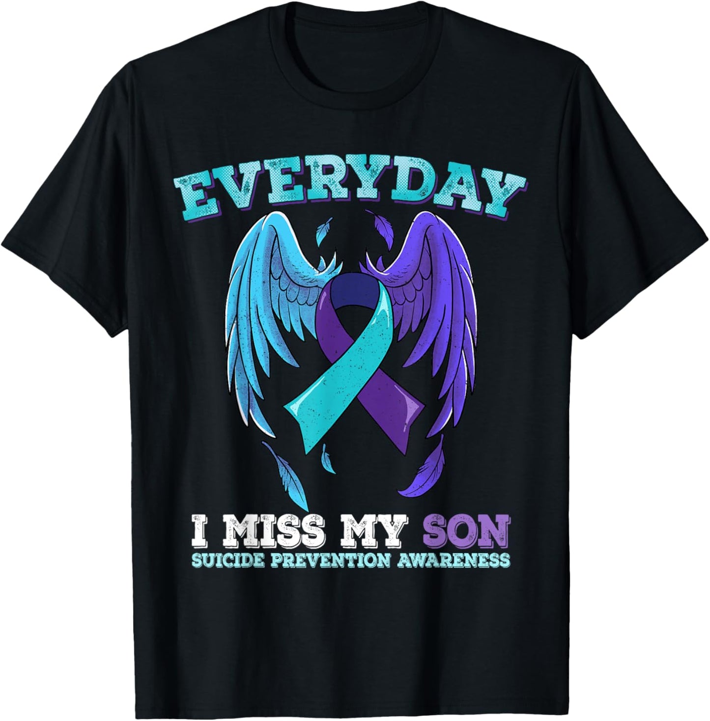 Suicide Prevention Awareness Son T-Shirt - T-Shirt | Black