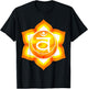 Sacral Chakra Orange Watercolor Om Mandala Lotus T-Shirt - T-Shirt | Black