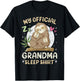 Official Grandma Sleep Shirt, Mother's Day Sloths Family T-Shirt - T-Shirt | Black